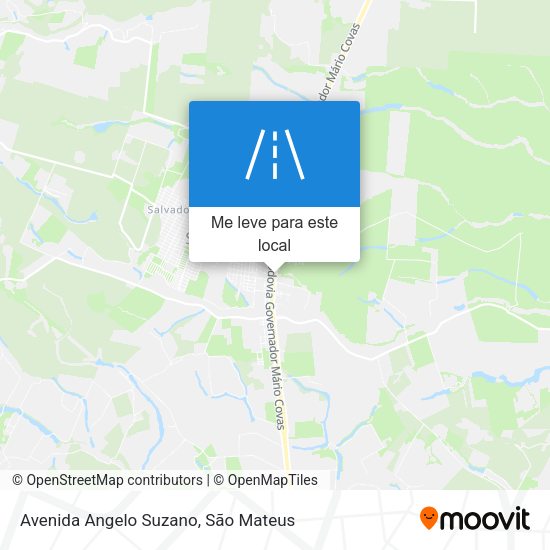 Avenida Angelo Suzano mapa
