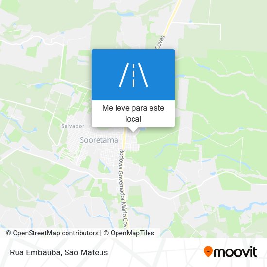 Rua Embaúba mapa