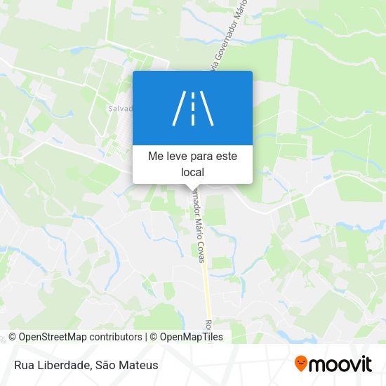Rua Liberdade mapa