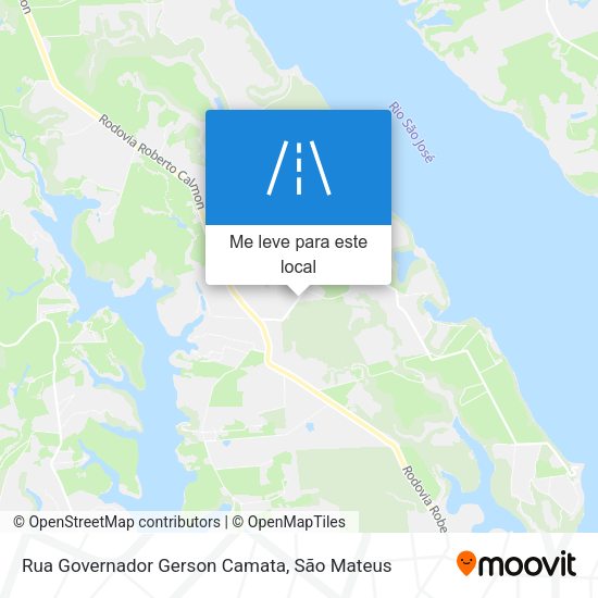 Rua Governador Gerson Camata mapa