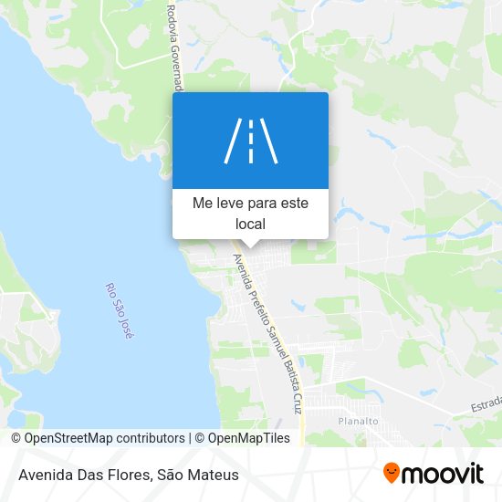 Avenida Das Flores mapa