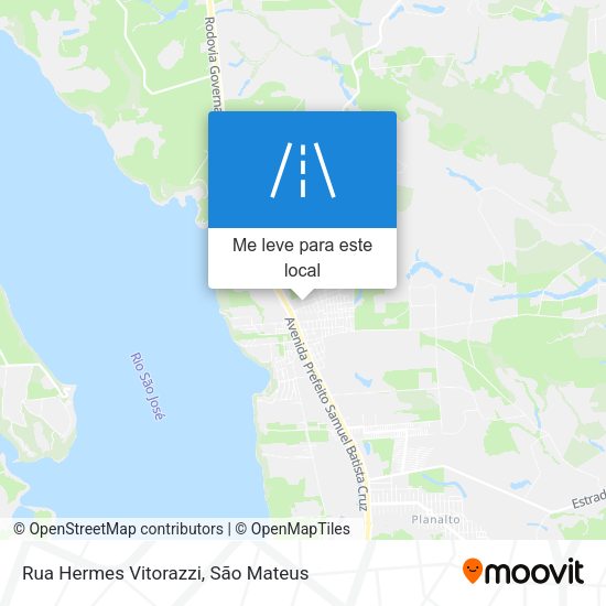 Rua Hermes Vitorazzi mapa