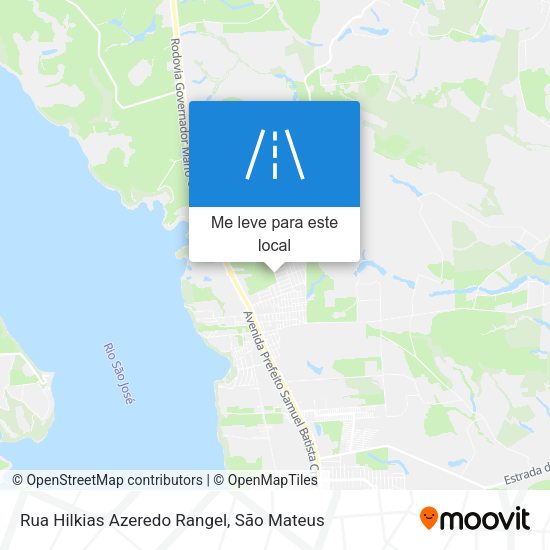 Rua Hilkias Azeredo Rangel mapa
