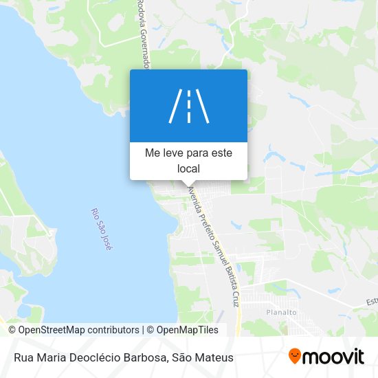 Rua Maria Deoclécio Barbosa mapa