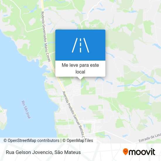 Rua Gelson Jovencio mapa
