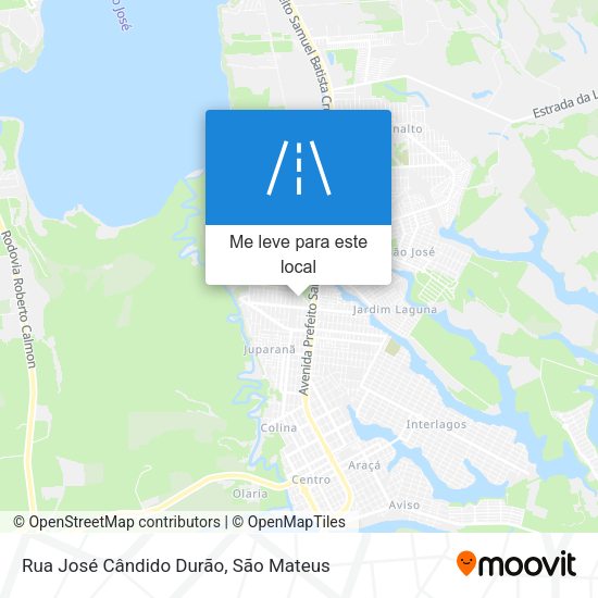 Rua José Cândido Durão mapa