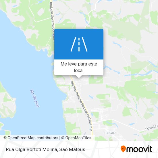 Rua Olga Bortoti Molina mapa
