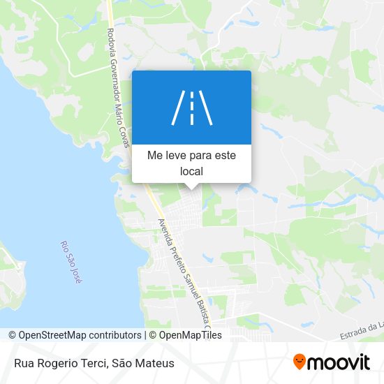 Rua Rogerio Terci mapa