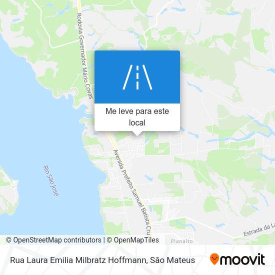 Rua Laura Emilia Milbratz Hoffmann mapa