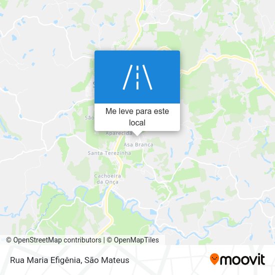 Rua Maria Efigênia mapa