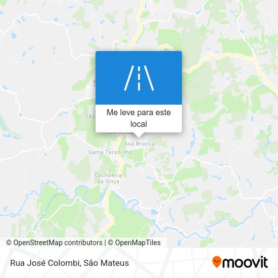 Rua José Colombi mapa