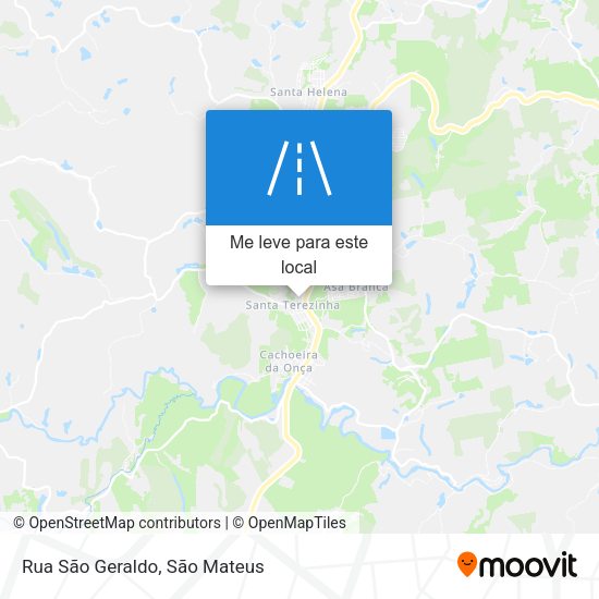Rua São Geraldo mapa