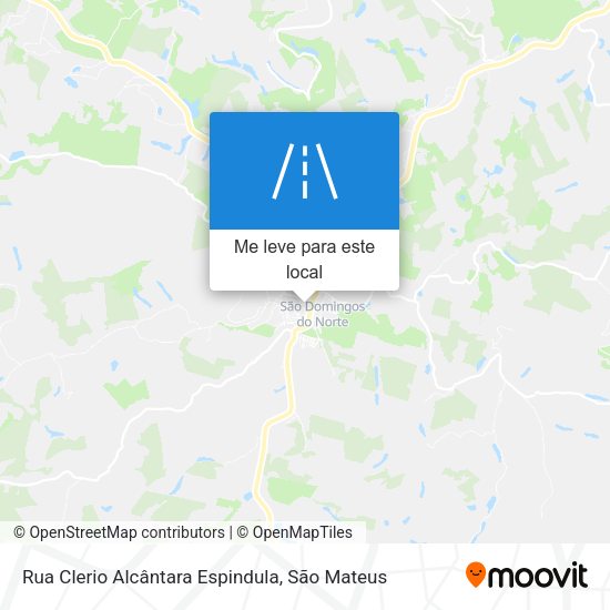 Rua Clerio Alcântara Espindula mapa