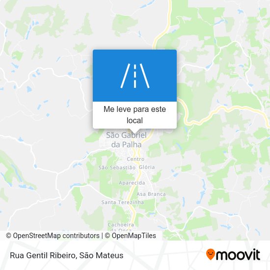 Rua Gentil Ribeiro mapa