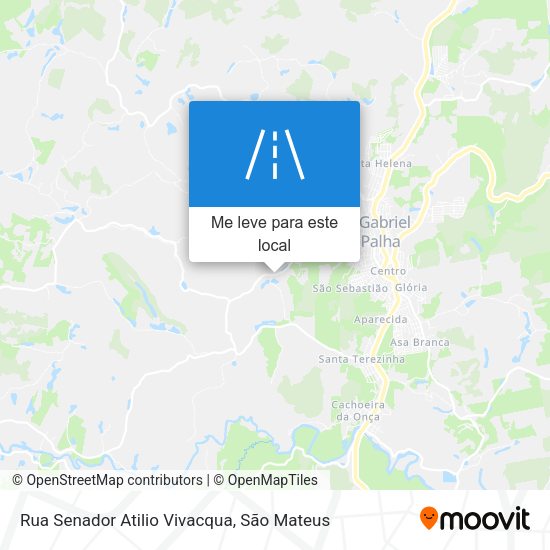 Rua Senador Atilio Vivacqua mapa