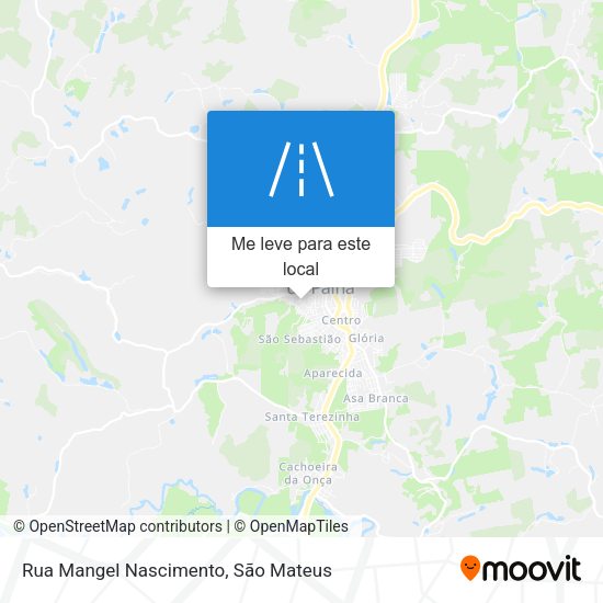 Rua Mangel Nascimento mapa