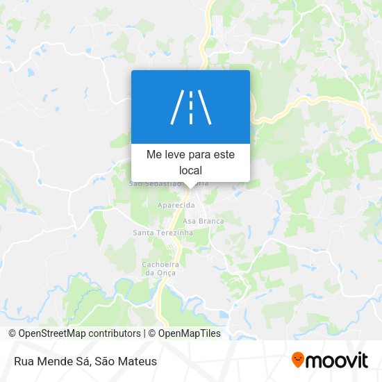Rua Mende Sá mapa
