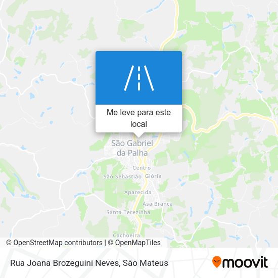 Rua Joana Brozeguini Neves mapa