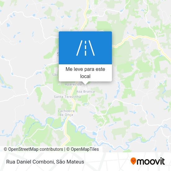 Rua Daniel Comboni mapa