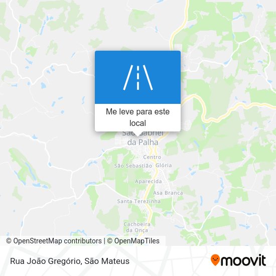 Rua João Gregório mapa
