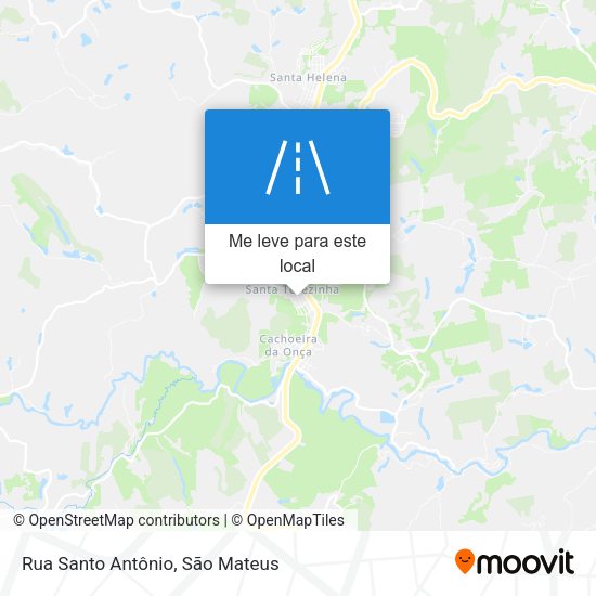 Rua Santo Antônio mapa