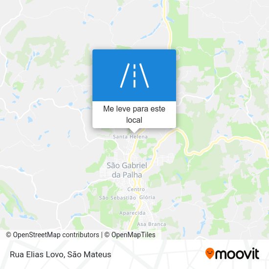 Rua Elias Lovo mapa