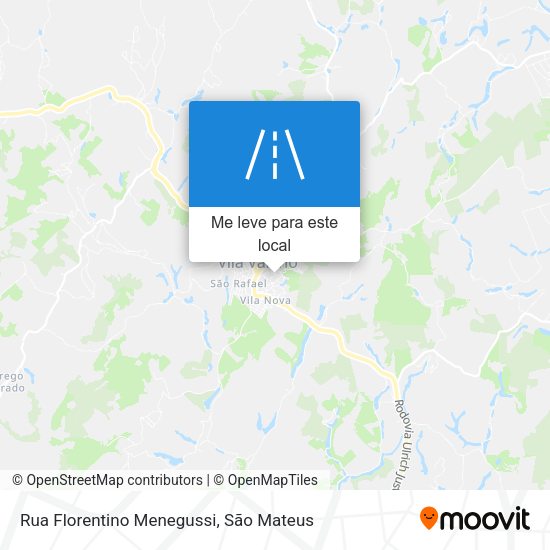 Rua Florentino Menegussi mapa