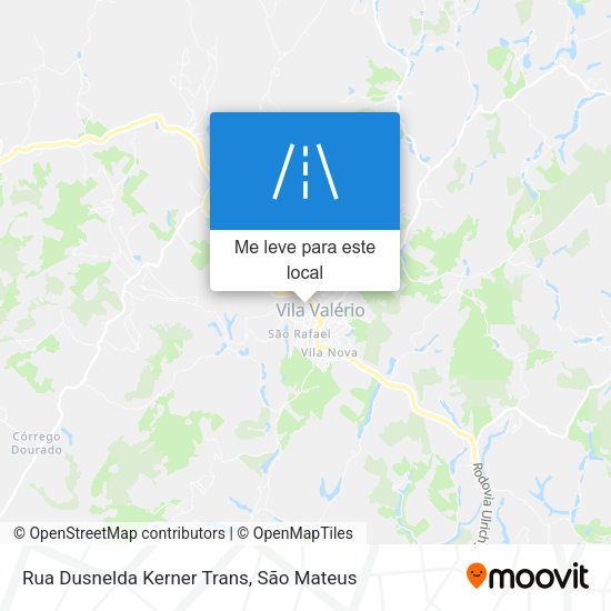 Rua Dusnelda Kerner Trans mapa