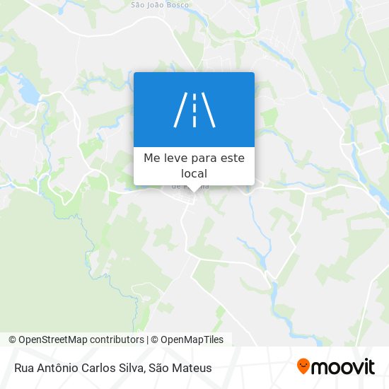 Rua Antônio Carlos Silva mapa