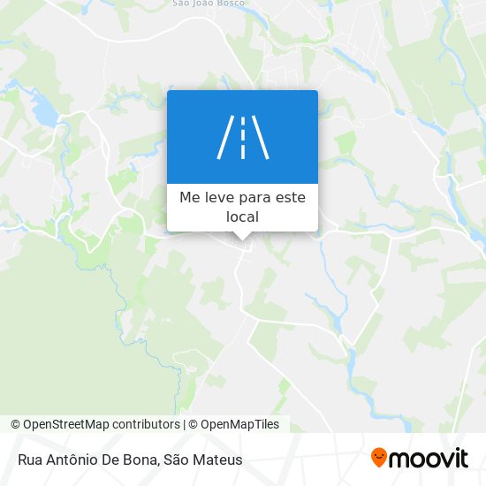 Rua Antônio De Bona mapa