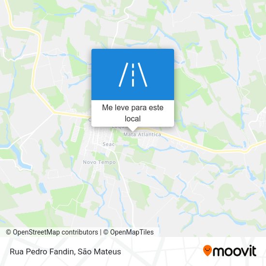 Rua Pedro Fandin mapa