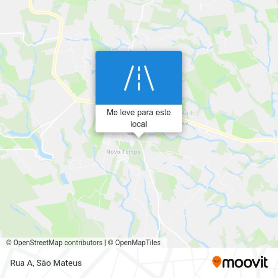 Rua A mapa