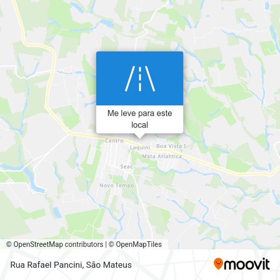 Rua Rafael Pancini mapa