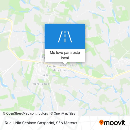 Rua Lidia Schiavo Gasparini mapa