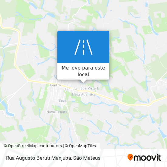 Rua Augusto Beruti Manjuba mapa