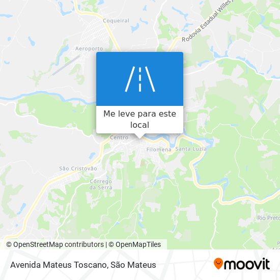 Avenida Mateus Toscano mapa