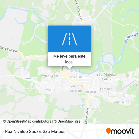 Rua Nivaldo Souza mapa