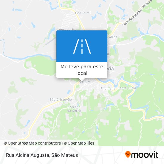 Rua Alcina Augusta mapa