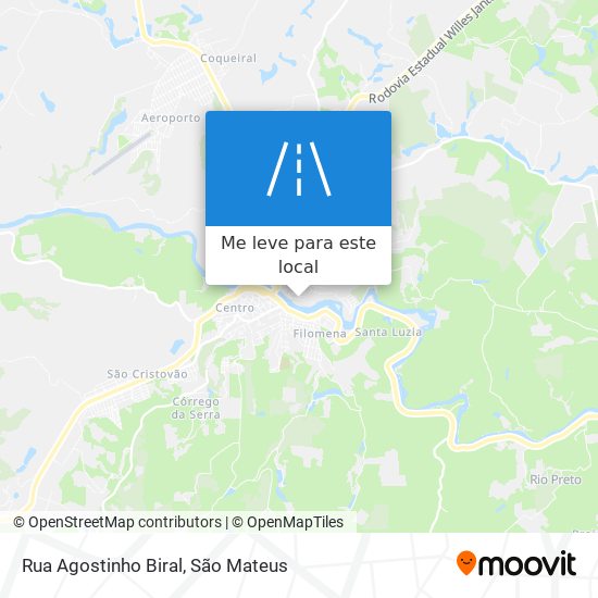 Rua Agostinho Biral mapa