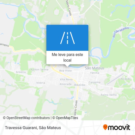 Travessa Guarani mapa