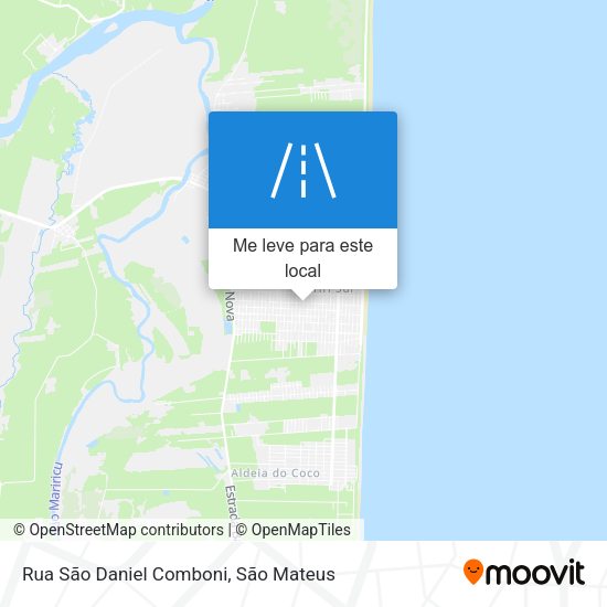 Rua São Daniel Comboni mapa