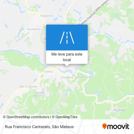 Rua Francisco Cantarato mapa