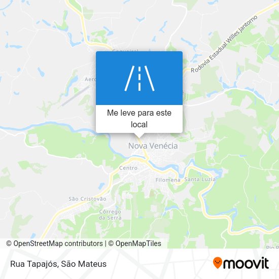 Rua Tapajós mapa