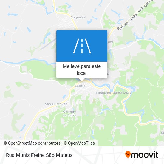 Rua Muniz Freire mapa