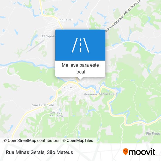 Rua Minas Gerais mapa