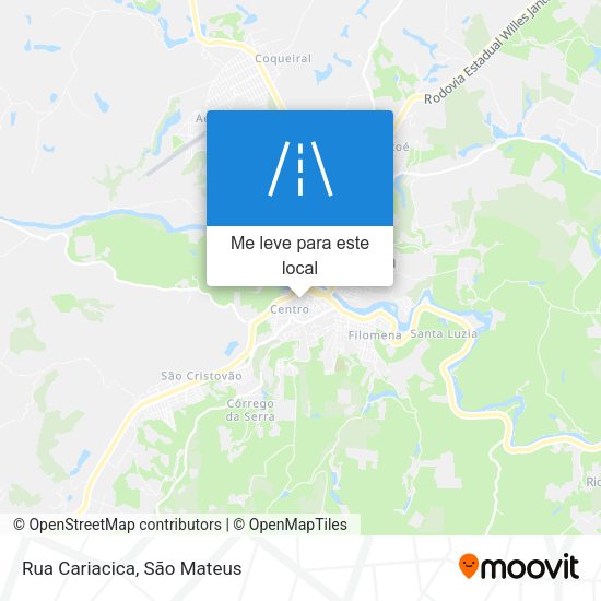 Rua Cariacica mapa