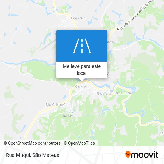 Rua Muqui mapa