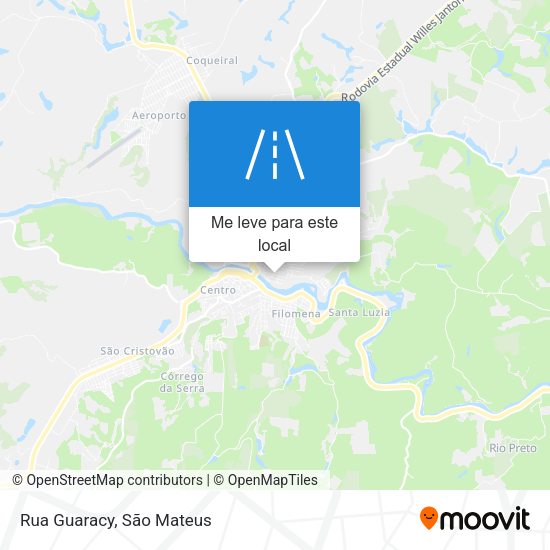 Rua Guaracy mapa