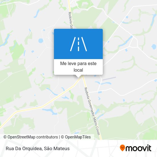 Rua Da Orquídea mapa
