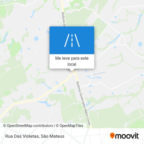 Rua Das Violetas mapa